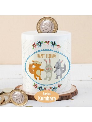 Asilmeydan Mutlu Hayvan Arkadaşlar Para Birikim Kumbarası-138