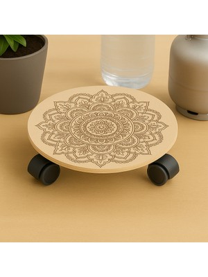 Ecowood Damacana,saksı ve Tüp Altlığı Taşıyıcı