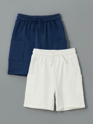 Lc Waikiki Yeni Sezon Beli Lastikli Erkek Çocuk Şort 2'li