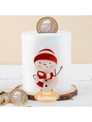 Asilmeydan Göz Kırpan Havuç Burunlu Kardan Adam Para Birikim Kumbarası-168