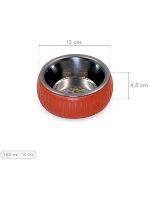 Ttt Mikopet Organik Seramik Mama Kabı Kiremit