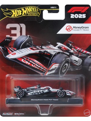 Hot Wheels 1:64 Ölçekli Premium Metal Formula 1® Oyuncak Yarış Arabası, Koleksiyona Uygun JKD78