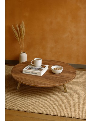 Ecowood Katlanabilir Yuvarlak Yer Sofrası - Çam
