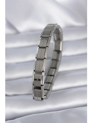 Pileli Store Pilelistore 316L Çelik Gümüş Renk Nominaition Model Kadın Bileklik - TJ-BB5541