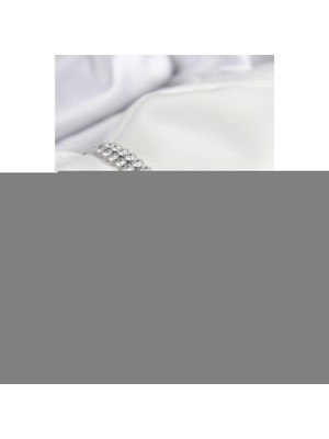 Pileli Store Pilelistore Pirinç Zirkon Taşlı Çift Sıra Model Gümüş Renk Asansörlü Kadın Bileklik - TJ-BB7738