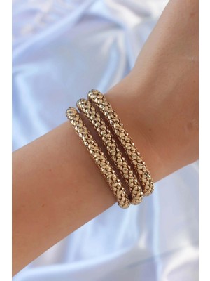 Pileli Store Pilelistore Altın Renk Çoklu Kadın Bileklik - TJ-BB6359