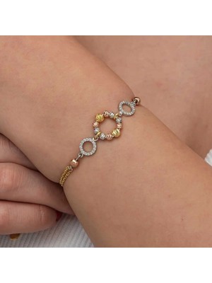 Pileli Store Pilelistore Gümüş Renkli Halka Dorika Bileklik