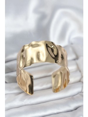 Pileli Store Pilelistore Pirinç Gold Renk Levha Model Kadın Bileklik - TJ-BB8061