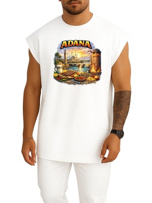 Bahriyeli Collection Oversize Adana Özel Tasarım Göğüs Baskılı Atlet