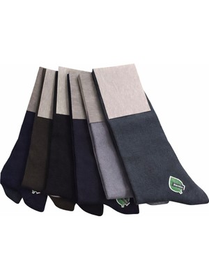 Abani Classic 6 Çift Çorap Çok Renkli Dikişsiz Bambu Terletmez Premium Mevsimlik Lüks Erkek Çorap