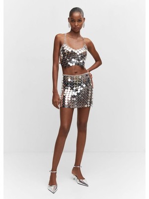 Mango Metalik Disk Etek