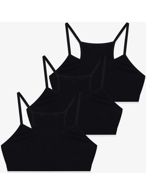 Koza İç Giyim Kadın 3'lü Ince Askılı Yarım Büstiyer