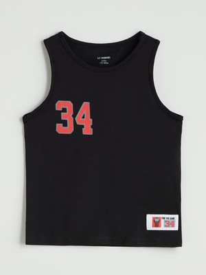 Lc Waikiki Yeni Sezon Bisiklet Yaka Baskılı Erkek Çocuk Atlet