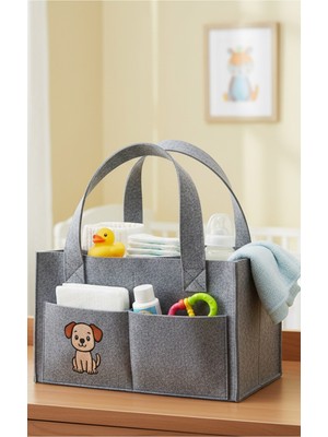 Best Choice Figürlü Keçe Anne Bebek Bakım Çantası Yenidoğan Için Organizer Taşınabilir Düzenleyici