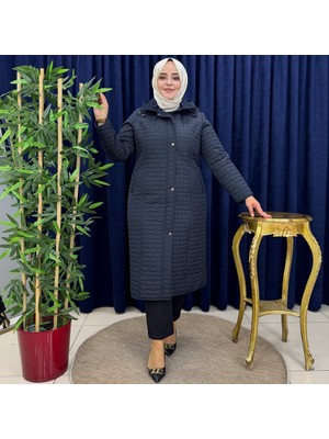 Kapitone Içi Kürklü Kaban Mont 110CM Büyük Beden Ara Boy Kalıbı Dardır 1 Beden Büyük Tercih