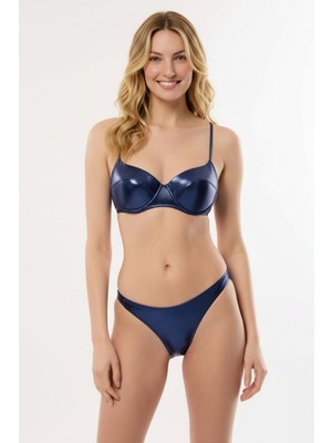 Ayyıldız 3440 Parlak Lacivert Bikini Takımı