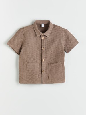 Lc Waikiki Yeni Sezon Basic Cep Detaylı Erkek Çocuk Gömlek