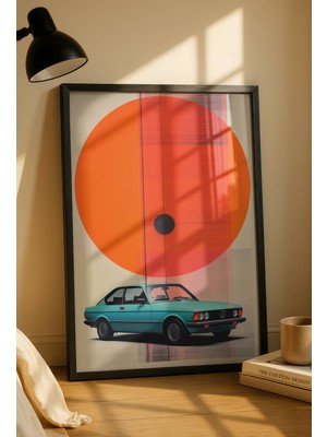 Fuart.Co 70LER Klasik Otomobil Dijital Baskı Poster (Çerçevesiz) Refu