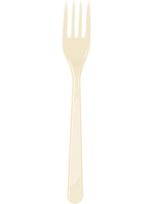 Supertrend Plastik Çatal Krem 25LI