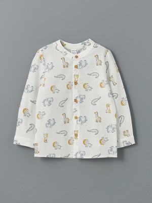 Lc Waikiki Yeni Sezon Hakim Yaka Baskılı Erkek Bebek Gömlek