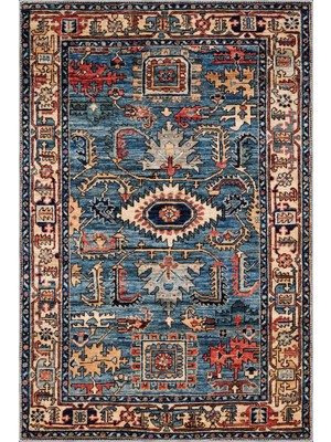 Aren Halı Pursad Klasik Göbekli Multi Polyester ve Pamuklu Kaydırmaz Tabanlı Yıkanabilir Dijital Baskı Ha