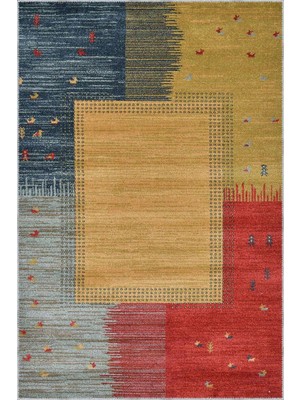 Aren Halı Purnia Modern Multi Polyester ve Pamuklu Kaydırmaz Tabanlı Yıkanabilir Dijital Baskı Halısı