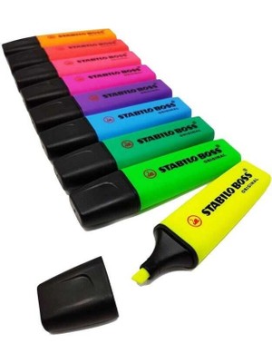 Supertrend Boss Fosforlu Işaretleme Kalemi Seti 9 Renk