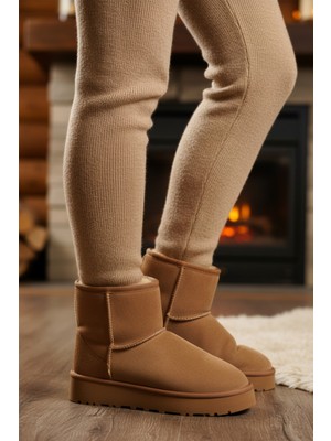 Ayakmod 696081 Z Vizon Süet Kadın Kürklü Bot