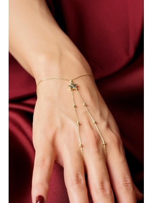 Fiyonk Kuyumculuk 14 Ayar Altın Dorika Toplu Yıldız Şahmeran