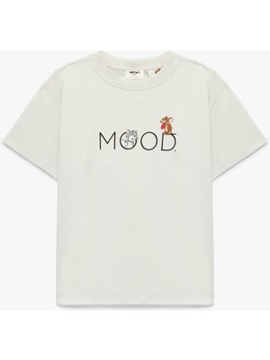 Koton Tom ve Jerry Baskılı Kısa Kollu Bisiklet Yaka Pamuklu Lisanslı Tişört