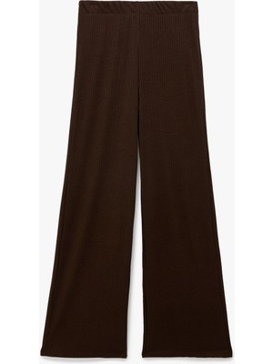 Koton Lastikli Yüksek Bel Viskon Karışımlı Bol Pantolon