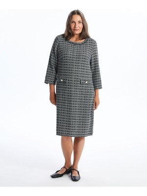 Lc Waikiki Yeni Sezon Bisiklet Yaka Ekose Elbise