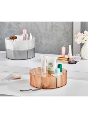 Pazarika Plastik 3 Bölmeli 3 Lü Takı Kutusu ve Makyaj Organizeri