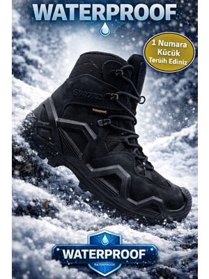 Xstreet Uzun Kar ve Su Geçirmez Garantili Taktik Bot Waterproff Erkek Bot