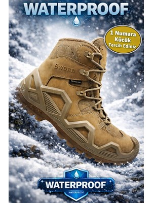 Xstreet Uzun Kar ve Su Geçirmez Garantili Taktik Bot Waterproff Erkek Bot