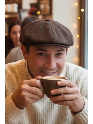 Takı Dükkanı Erkek Kasket Peaky Blinders Driver Kaşmir Şapka Bere Fötr CP224U