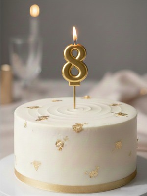 Parti Adresi Rakam Mum Altın No:8