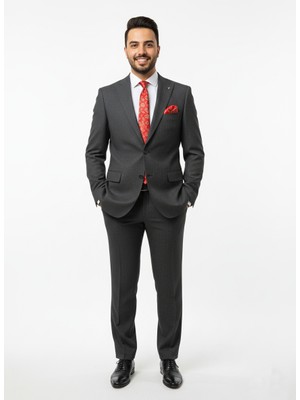 Presto Erkek 4 Drop Regülar Takım Elbise Siyah 474-001