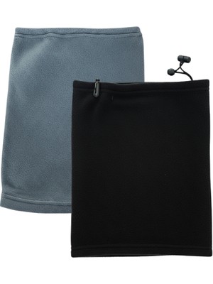 Quos 2'li Unisex Rüzgar Önleyici Polar Boyunluk Bere