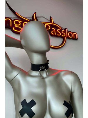 MOTTO10 Butik Siyah Deri Tasma - Bileklik Takım - APFT522