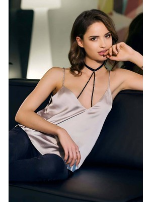 MOTTO10 Butik Boyundan Boncuklu Choker APFT51