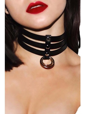 MOTTO10 Butik 3 Sıralı Şık Deri Tasma - APFT777