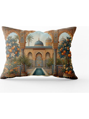 Arancione Co Çift Tarafı Baskılı Dikdörtgen Kırlent Kılıfı 6AOD5