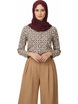 Oppland Kadın Şal Ibadete ve Ziyaretlere Uygun Nakışlı Dantelli Şık Çok Yönlü Hafif Tasarım