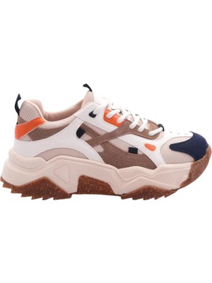 Doğan Kadın Bağcıklı Kalın Taban Spor Ayakkabı