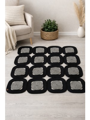 MaVaux Solena Jüt Hasır Dikdörtgen Şık Kilim Halı Paspas Yolluk Evinizi Şımartın Tarzınızı Yansıtın