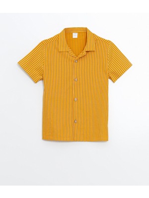 Lc Waikiki Yeni Sezon Resort Yaka Çizgili Erkek Çocuk Gömlek