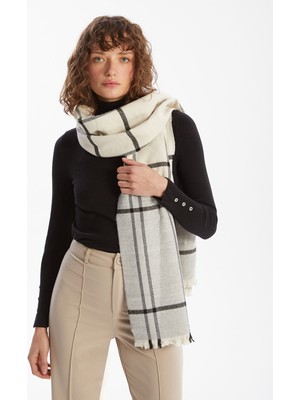 Lc Waikiki Yeni Sezon Ekose Desenli Kadın Atkı