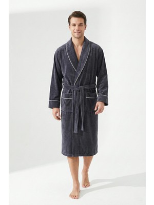 Ender Home DreamSoft Şalyaka Bornoz – %100 Pamuk, Kadife, Unisex