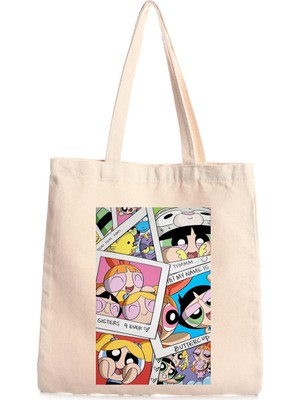 Giftora Pp Girls Baskılı Kanvas Çanta